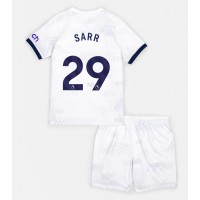 Dětský fotbalový dres Tottenham Hotspur Pape Matar Sarr #29 2023-24 Domácí Krátký Rukáv (+ trenýrky)